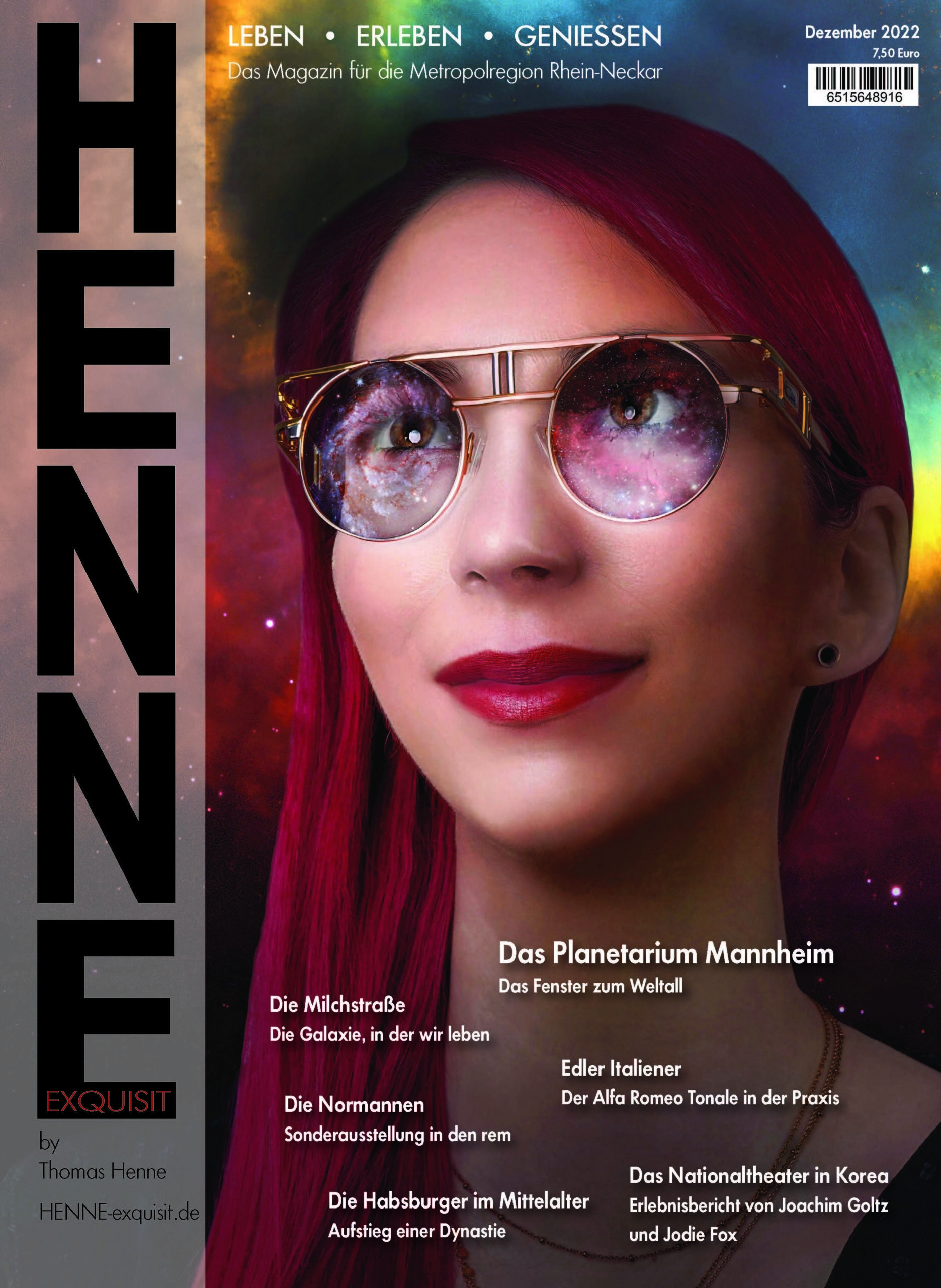 HENNEexquisit Dezember 2022 – Titelseite der ersten Ausgabe